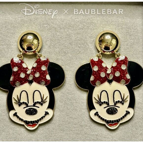 3 Pairs Disney x BAUBLEBAR Earrings Mickey & Minnie Mouse NIB Disney Adult! - Picture 3 of 3